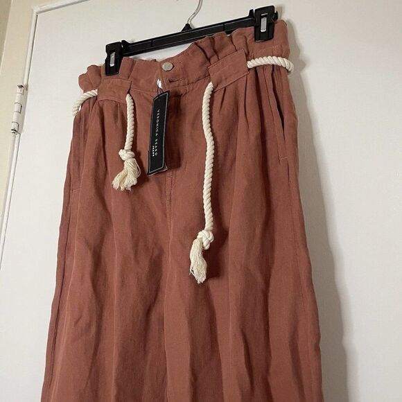 NEW! Veronica Beard Karter Paperbag Linen Blend Casual Crop Pants US 4 - Picture 7 of 7